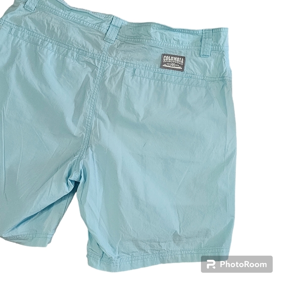 Mens Columbia Shorts Size 34 light blue - Picture 6 of 8